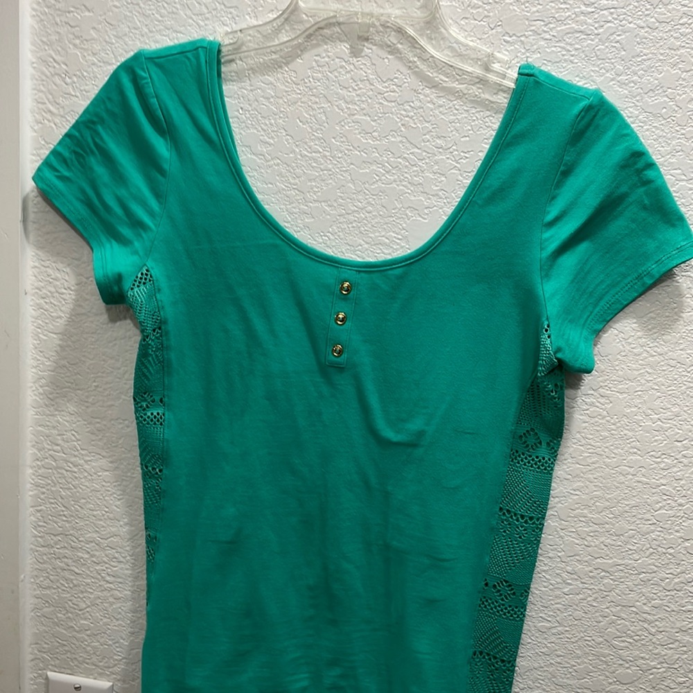 Teal Turquoise T size L